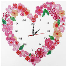 Load image into Gallery viewer, 5D Flower Diamond Clock DIY Special-shaped Partial Crystal Drill (DZ656)
