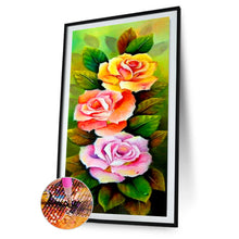 Load image into Gallery viewer, Flower 30x80cm(canvas) full round drill diamond painting
