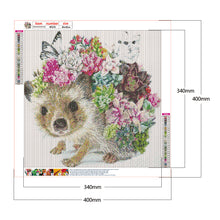 Load image into Gallery viewer, Hedgehog 40x40cm(canvas) full round drill diamond painting

