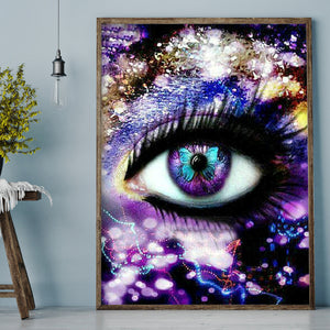 Dream Eyes 30x40cm(canvas) full round drill diamond painting