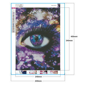 Dream Eyes 30x40cm(canvas) full round drill diamond painting