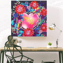 Load image into Gallery viewer, Birds &amp; Flowers 30x30cm(canvas) full crystal drill diamond painting
