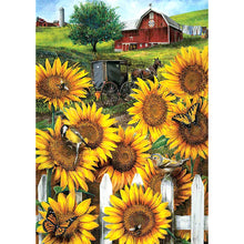 Load image into Gallery viewer, Sunflower Annuus 30x40cm(canvas) full round drill diamond painting
