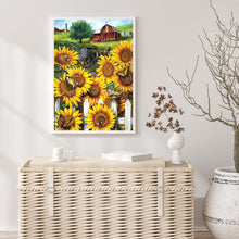 Load image into Gallery viewer, Sunflower Annuus 30x40cm(canvas) full round drill diamond painting
