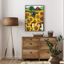 Load image into Gallery viewer, Sunflower Annuus 30x40cm(canvas) full round drill diamond painting
