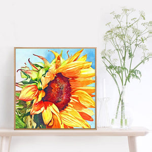 Large Sunflower 40x40cm(canvas) full round drill diamond painting