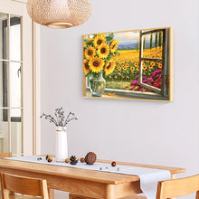 Load image into Gallery viewer, Sunflower 40x30cm(canvas) full round drill diamond painting
