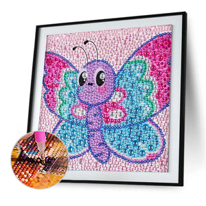 Cartoon Animal 18x18cm(canvas) full crystal drill diamond painting