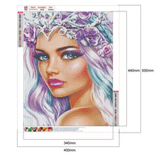 Load image into Gallery viewer, Purple Beauty 40x50cm(canvas) full round drill diamond painting

