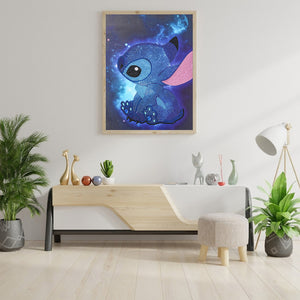 Blue Stitch 30x40cm(canvas) full crystal drill diamond painting
