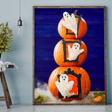 Load image into Gallery viewer, Pumpkin Halloween 30x40cm(canvas) full round drill diamond painting
