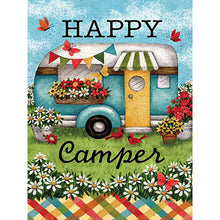 Load image into Gallery viewer, Happy Camping 30x40cm(canvas) full round drill diamond painting
