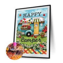 Load image into Gallery viewer, Happy Camping 30x40cm(canvas) full round drill diamond painting
