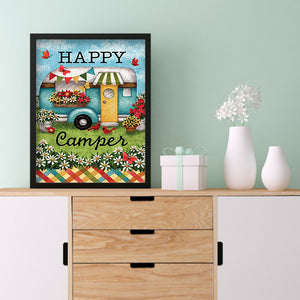 Happy Camping 30x40cm(canvas) full round drill diamond painting