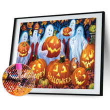 Load image into Gallery viewer, Pumpkin Ghost 45x30cm(canvas) full round drill diamond painting
