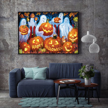 Load image into Gallery viewer, Pumpkin Ghost 45x30cm(canvas) full round drill diamond painting
