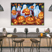 Load image into Gallery viewer, Pumpkin Ghost 45x30cm(canvas) full round drill diamond painting
