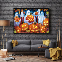 Load image into Gallery viewer, Pumpkin Ghost 45x30cm(canvas) full round drill diamond painting
