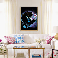 Load image into Gallery viewer, Lion &amp; Flower 30x40cm(canvas) full round drill diamond painting
