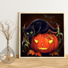 Load image into Gallery viewer, Halloween 30x30cm(canvas) full round drill diamond painting
