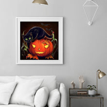 Load image into Gallery viewer, Halloween 30x30cm(canvas) full round drill diamond painting
