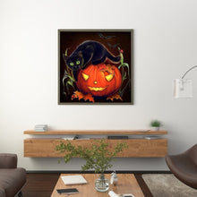 Load image into Gallery viewer, Halloween 30x30cm(canvas) full round drill diamond painting
