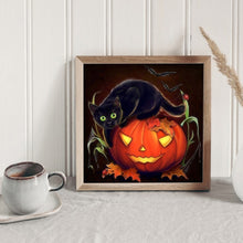 Load image into Gallery viewer, Halloween 30x30cm(canvas) full round drill diamond painting
