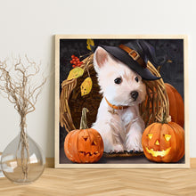 Load image into Gallery viewer, Halloween 30x30cm(canvas) full round drill diamond painting
