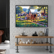 Load image into Gallery viewer, Village House 70x50cm(canvas) full round drill diamond painting
