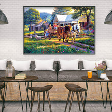 Load image into Gallery viewer, Village House 70x50cm(canvas) full round drill diamond painting
