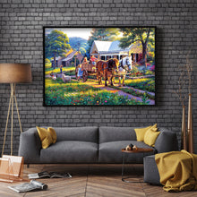 Load image into Gallery viewer, Village House 70x50cm(canvas) full round drill diamond painting
