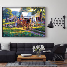 Load image into Gallery viewer, Village House 70x50cm(canvas) full round drill diamond painting
