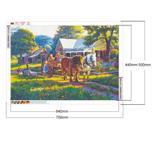 Load image into Gallery viewer, Village House 70x50cm(canvas) full round drill diamond painting
