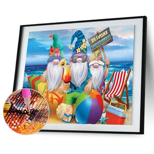 Beach Goblin 45x30cm(canvas) full round drill diamond painting