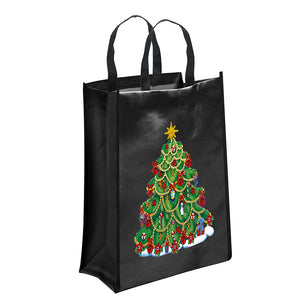 DIY Christmas Iron-on Transfer Diamond Painting Kit Resin Eco Shopping Bag