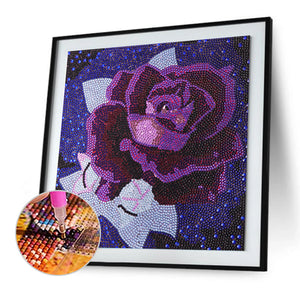 Flower 30x30cm(canvas) full crystal drill diamond painting