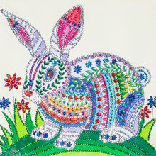 Load image into Gallery viewer, Rabbit 30x30cm(canvas) partial special shaped drill diamond painting
