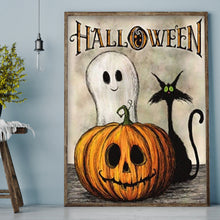 Load image into Gallery viewer, Halloween Pumpkin 30x40cm(canvas) full round drill diamond painting
