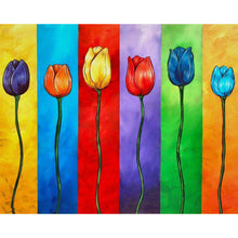 Load image into Gallery viewer, Colorful Tulips 40x30cm(canvas) full round drill diamond painting
