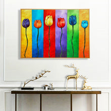 Load image into Gallery viewer, Colorful Tulips 40x30cm(canvas) full round drill diamond painting
