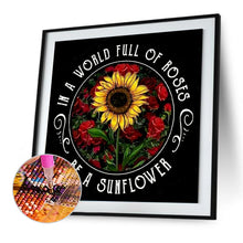 Load image into Gallery viewer, Sunflower 40x40cm(canvas) full round drill diamond painting
