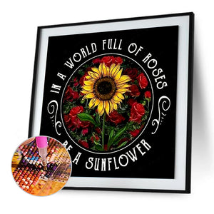 Sunflower 40x40cm(canvas) full round drill diamond painting