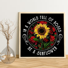 Load image into Gallery viewer, Sunflower 40x40cm(canvas) full round drill diamond painting
