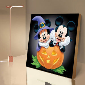 Mickey Mouse Pumpkin 40x40cm(canvas) full round drill diamond painting