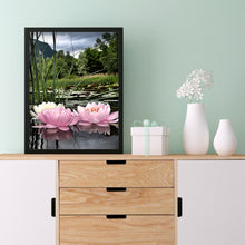 Load image into Gallery viewer, Lotus 30x40cm(canvas) full round drill diamond painting
