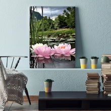 Load image into Gallery viewer, Lotus 30x40cm(canvas) full round drill diamond painting
