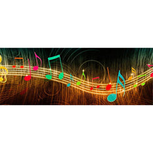 Load image into Gallery viewer, Music Note Abstract 80x30cm(canvas) full round drill diamond painting
