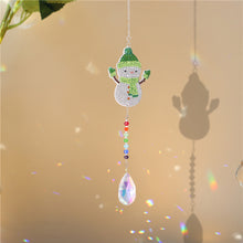 Load image into Gallery viewer, Diamond Drill Rainbow Collection Hang Crystal Prisms Wind Chime (Snowman)
