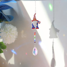 Load image into Gallery viewer, Diamond Drill Rainbow Collection Crystal Prisms Wind Chime (Xmas Gnome)
