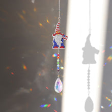 Load image into Gallery viewer, Diamond Drill Rainbow Collection Crystal Prisms Wind Chime (Xmas Gnome)
